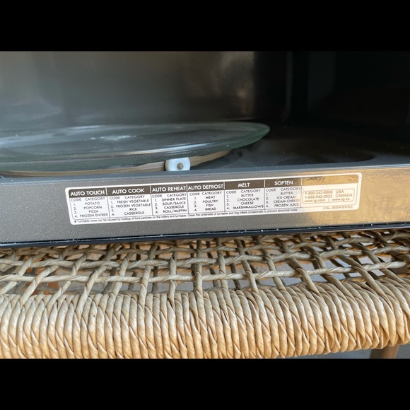 LG microwave , used & it is in great conditions.